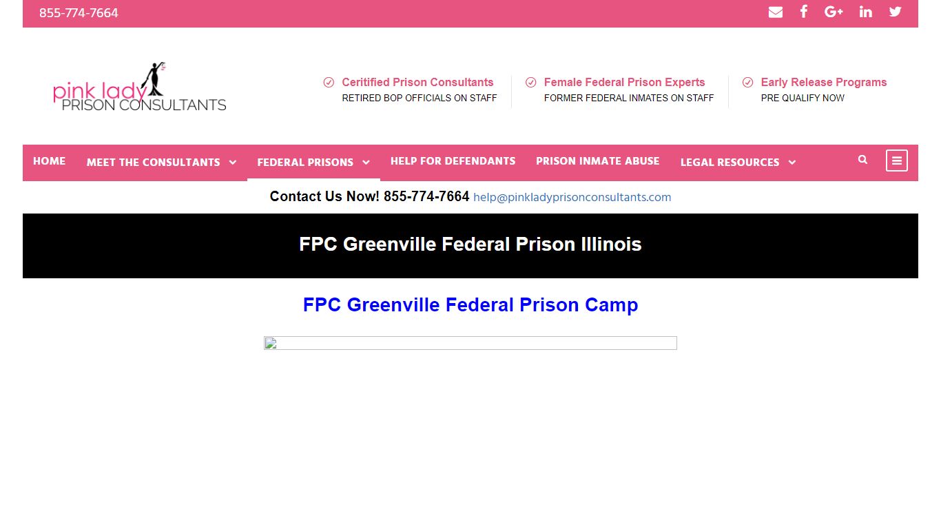 FPC Greenville Federal Prison Illinois - Pink Lady Prison Consultants